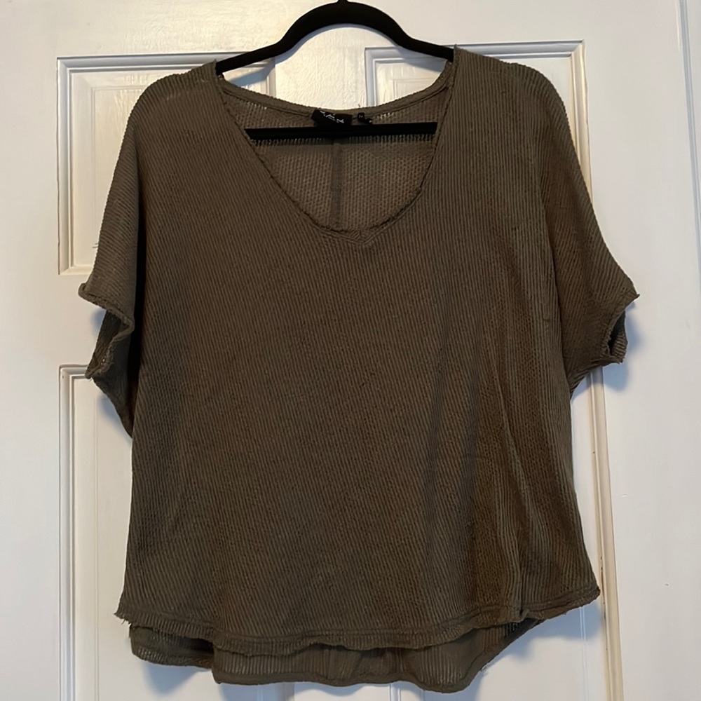 Knitted Green Tee